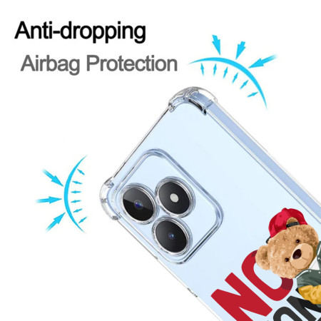 Husa Antisoc pentru Realme C51, AirBag Life Is All Yours Clear