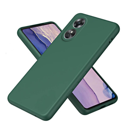 Husa silicon compatibila Oppo A78 5G Camera SuperProtect, Anti-Zgarieturi Interior din Microfibra, Verde