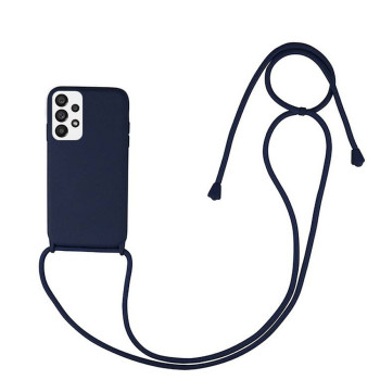 Husa compatibila cu Samsung Galaxy A33, Strap, Cu Snur prindere gat regrabil, Camera Protect, Antishock, Albastru