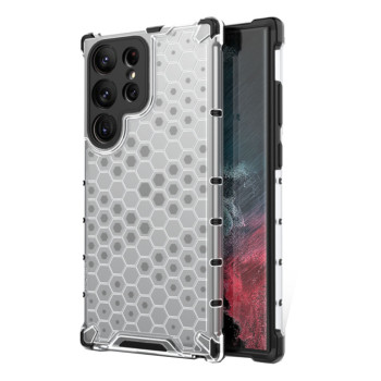 Husa antisoc compatibila Samsung Galaxy S24 Ultra, Honeycomb AirBag, Gri