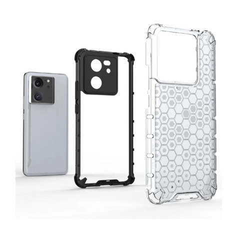 Husa antisoc compatibila Xiaomi 13T Pro, Honeycomb AirBag, Gri