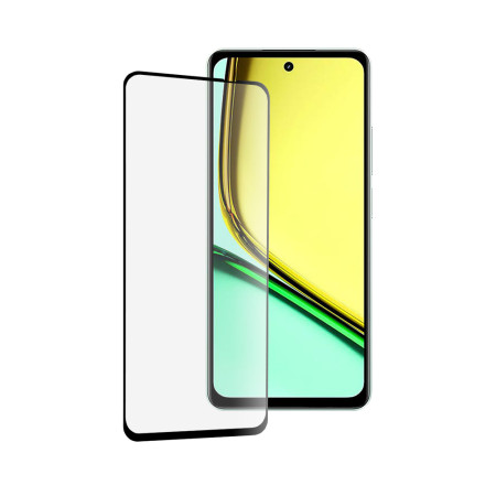 Folie sticla telefon compatibila Realme C67, Full Glue, 111D, Black