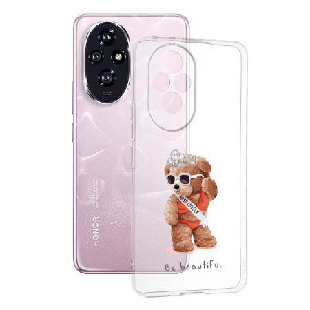 Husa Transparenta TPU pentru Honor 200, Be Beautiful, Ultra-Slim, Protectie Completa