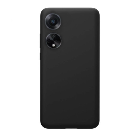 Husa Silicon compatibila Oppo A98, Soft Matt, Protectie Camera Foto, Negru