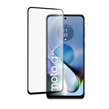 Folie de sticla securizata compatibila Motorola Moto G54 / G84 / G14, 9D, DD Protectie Profesionala, Adeziv Complet, Transparent