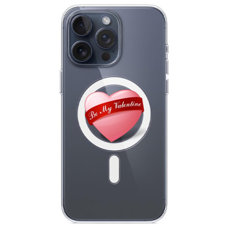 Husa personalizata Apple iPhone 15, MagSafe, Be My Valentine