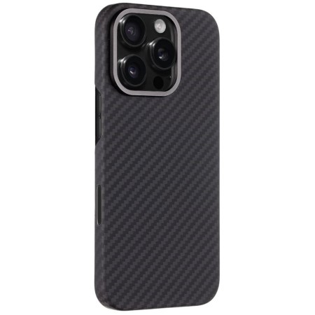 Husa Telefon Tactical MagForce Aramid pentru iPhone 16 Pro, Fibra Aramida, Ultra Slim 0.8 mm, Compatibila MagSafe, Negru