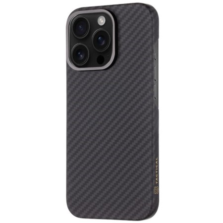 Husa Telefon Tactical MagForce Aramid pentru iPhone 16 Pro Max, Fibra Aramida, Ultra Slim 0.8 mm, Compatibila MagSafe, Negru
