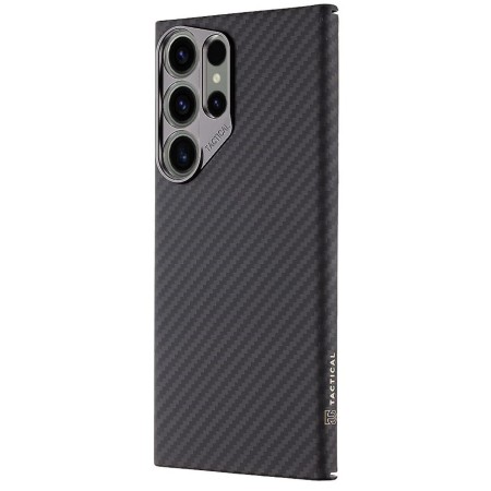 Husa Telefon Tactical MagForce Aramid pentru Samsung Galaxy S23 Ultra, Fibra Aramida, Ultra Slim 0.8 mm, Compatibila Magnetic, Negru