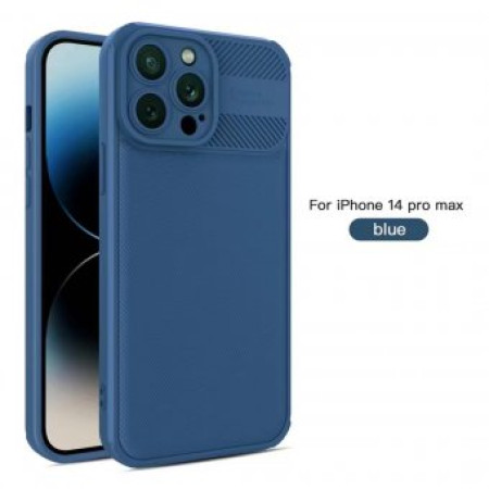Husa Cross compatibila cu Apple Iphone 12, Super Camera Protect HTPMAG, Navy