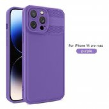 Husa Cross compatibila cu Apple Iphone 14 Pro, Super Camera Protect HTPMAG, Lila