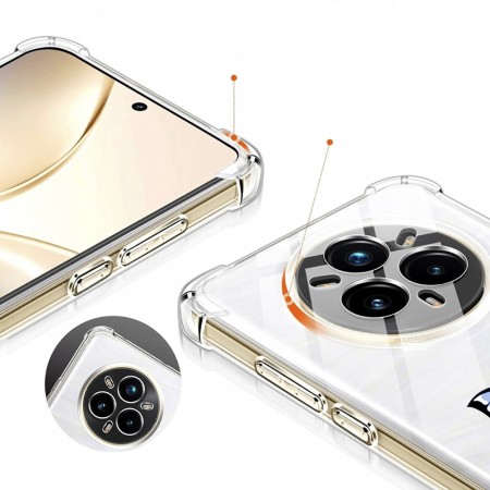 Husa Antisoc pentru Realme 14 Pro+ AirBag TPU, Colțuri Ranforsate- Butterfly Albastru 
