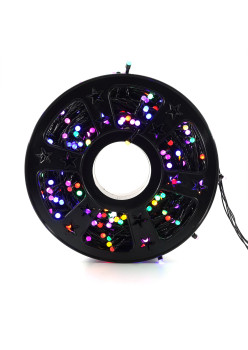Instalatie Brad de Craciun lineara, 8 jocuri de lumini, 50 m din care 1m prelungitor 220V, 498 LED, controler, Protectie anti-inghet, Multicolor