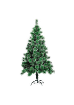 Brad artificial tip pin nins de Craciun verde, pentru interior/exterior, inaltime 90 cm, suport pastic inclus