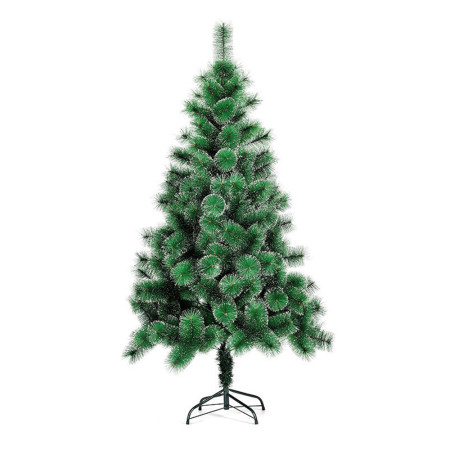 Brad artificial tip pin nins de Craciun verde, pentru interior/exterior, inaltime 90 cm, suport pastic inclus