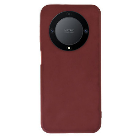 Husa Soft Silicon compatibila cu Honor Magic 5 Lite, Matte Efect, Camera Ultra Safe, Bordo