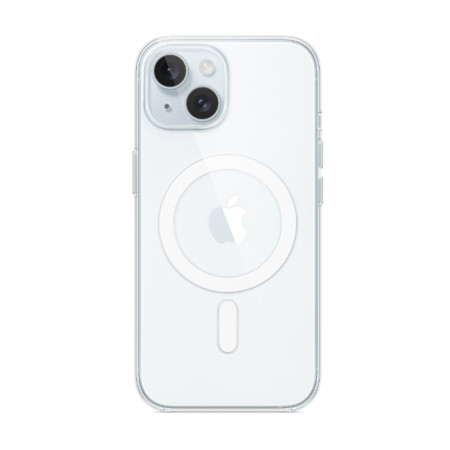 Husa MagSafe compatibila Apple iPhone 15, Atasare Magnetica, Clear Case, Transparent
