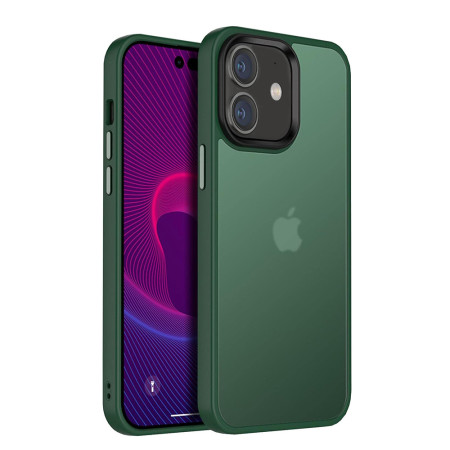 Husa cu protectie la camere si finisaj mat compatibil Apple iPhone 11, Smoked, Verde