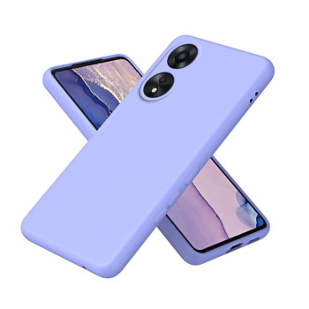 Husa silicon compatibila Oppo A78 5G Camera SuperProtect, Anti-Zgarieturi Interior din Microfibra, Lavender