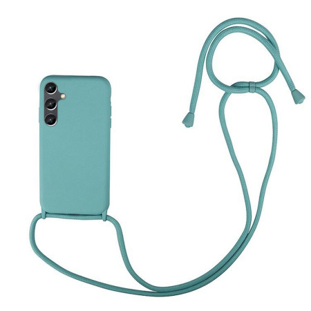 Husa compatibila cu Samsung Galaxy S22, Strap, Cu Snur prindere gat regrabil, Camera Protect, Antishock, Mint Green