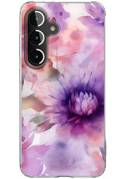 Husa personalizata compatibila Samsung Galaxy S24, MagSafe Atasare Magnetica, Antisoc, Model Floral 22