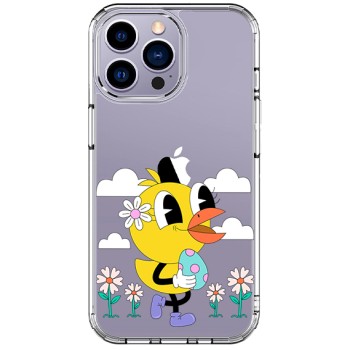 Husa personalizata Apple iPhone 15 Pro, Happy Duck 