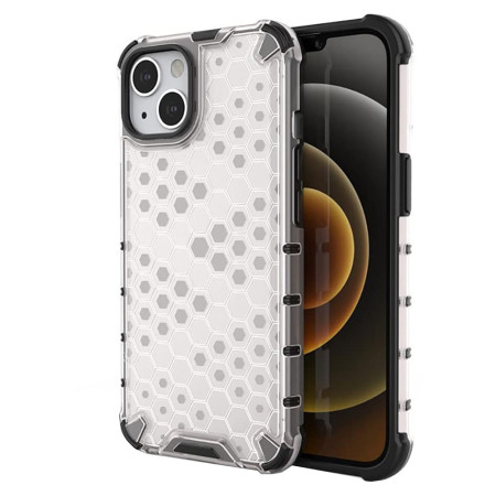 Husa antisoc compatibila Apple iPhone 15, Honeycomb AirBag, Gri