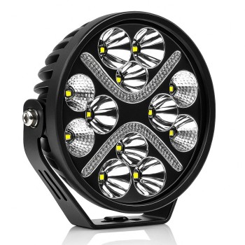 Proiector LED Off-Road PRO SERIES, 54W, 7200lm, 6000K, 10-30V, lumina spot si difuz, compatibil ATV, SSV, utilaje, IP67, 140x140x61 mm