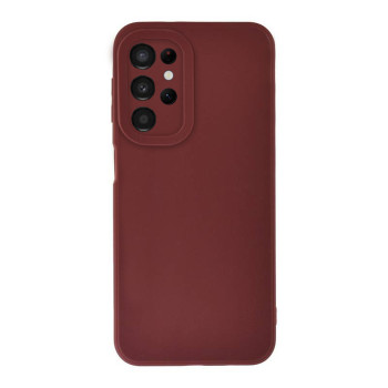 Husa Soft Silicon compatibila cu Samsung Galaxy S22 Ultra, Matte Efect, Camera Ultra Safe, Plumb
