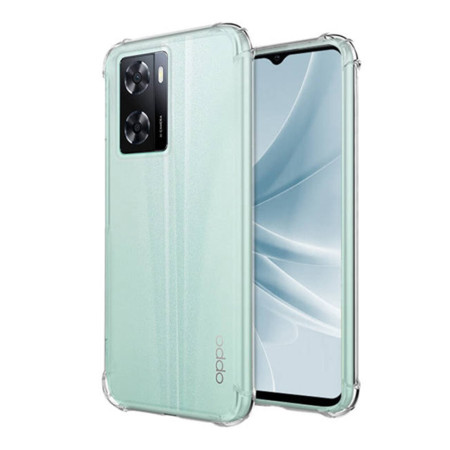 Husa Antisoc compatibila Oppo A57, High Tech, Silicon Slim, Transparent