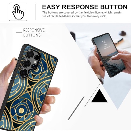 Husă pentru Samsung Galaxy S25 Ultra, DC Cobalt Marble, Protecție Cameră, Antișoc, Design Slim, Lux Aeternum
