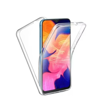 Husa 360 compatibila Xiaomi Redmi 12C, Full Body, Fata Spate, Transparent