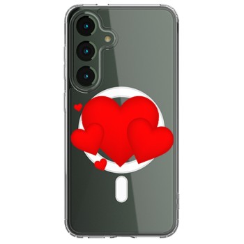 Husa personalizata Samsung Galaxy S24, MagSafe Atasare Magnetica, Heart