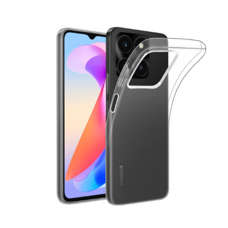 Husa Silicon compatibila Honor X6a, Pastreaza Originalitatea, Transparent 