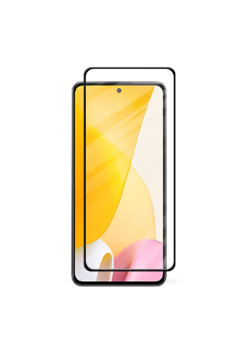 Folie de sticla compatibila Xiaomi 12 Lite, Case Friendly, Lipire Completa, 9H, Negru