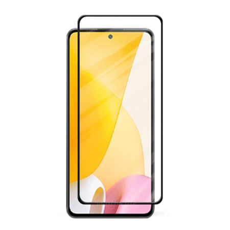 Folie de sticla compatibila Xiaomi 12 Lite, Case Friendly, Lipire Completa, 9H, Negru