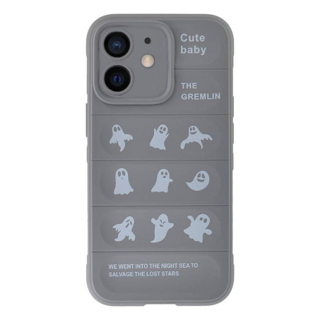 Husa compatibila cu Apple iPhone 12, Personalizata Shockproof Rugged, Camera Protect, Gri