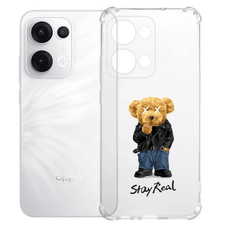 Husa Antisoc pentru Oppo Reno13, AirBag PRO, Clear, Stay Real