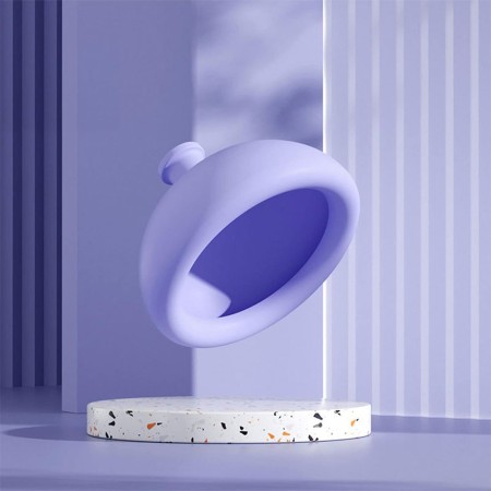 Masaj cu tambur cu presiune pentru piept pentru sugari si copii mici,, dispozitiv de eructare, cupa pentru terapie toracica, 10.1x6.5 cm, Mov