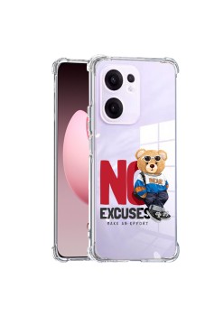 Husa Antisoc pentru Oppo Reno13 F, AirBag PRO, Clear, No Excuses