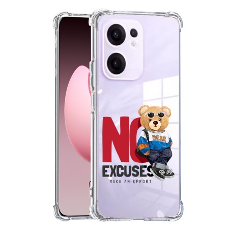 Husa Antisoc pentru Oppo Reno13 F, AirBag PRO, Clear, No Excuses