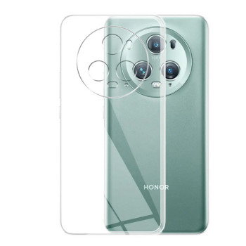 Husa Silicon compatibila Honor Magic 5 Pro, Pastreaza Originalitatea, Luxury, Transparent 