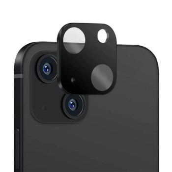 Folie Camera Foto compatibila Apple iPhone 15, 9H Anti Explozie Securizata, Negru