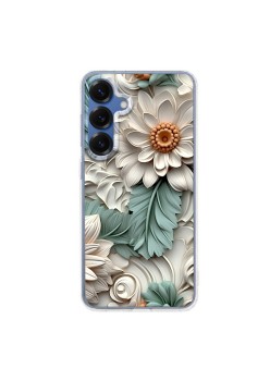 Husa pentru Samsung Galaxy S25, Atasare Magnetica, MagSafe, 3D Flower Medley 4
