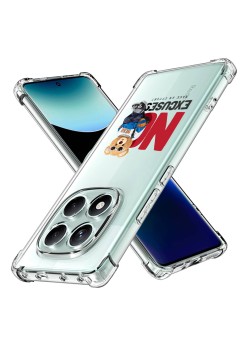 Husa Antisoc pentru Xiaomi Redmi Note 14 Pro 4G / Poco F7, AirBag PRO, Clear, No Excuses