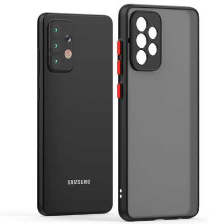 Husa cu protectie la camere si finisaj mat pentru SAMSUNG, Negru - Alege Modelul!