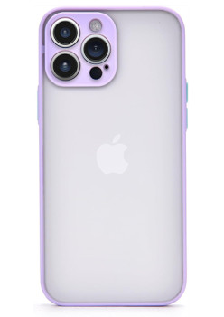 Husa cu protectie la camere si finisaj mat pentru APPLE iPhone, Mov - Alege Modelul!