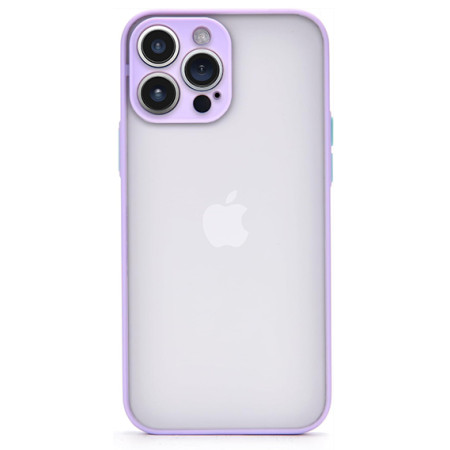 Husa cu protectie la camere si finisaj mat pentru APPLE iPhone, Mov - Alege Modelul!