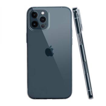 Husa de protectie compatibila Apple Iphone 12 Pro Max, PC Slim, Premium, Protectie camera, Transparent 