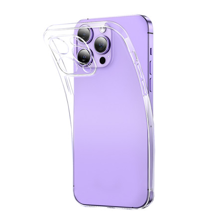 Husa Silicon Apple iPhone 15 Pro Max, Pastreaza Originalitatea, Transparent 